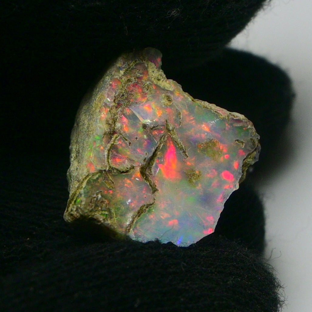 White Opal 13.00 Carats | Natural White Ethiopian Opal Rough - Ready for Cutting & Jewelry!
