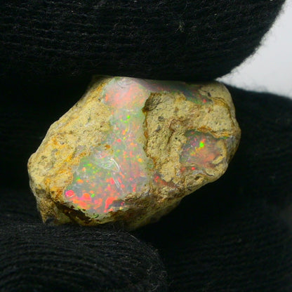 White Opal 19.35 Carats | Natural White Ethiopian Opal Rough - Ready for Cutting & Jewelry!