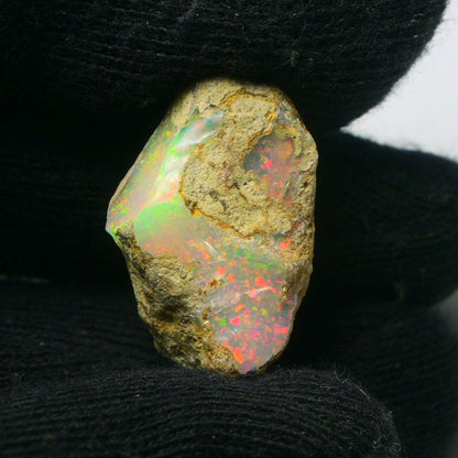 White Opal 19.35 Carats | Natural White Ethiopian Opal Rough - Ready for Cutting & Jewelry!