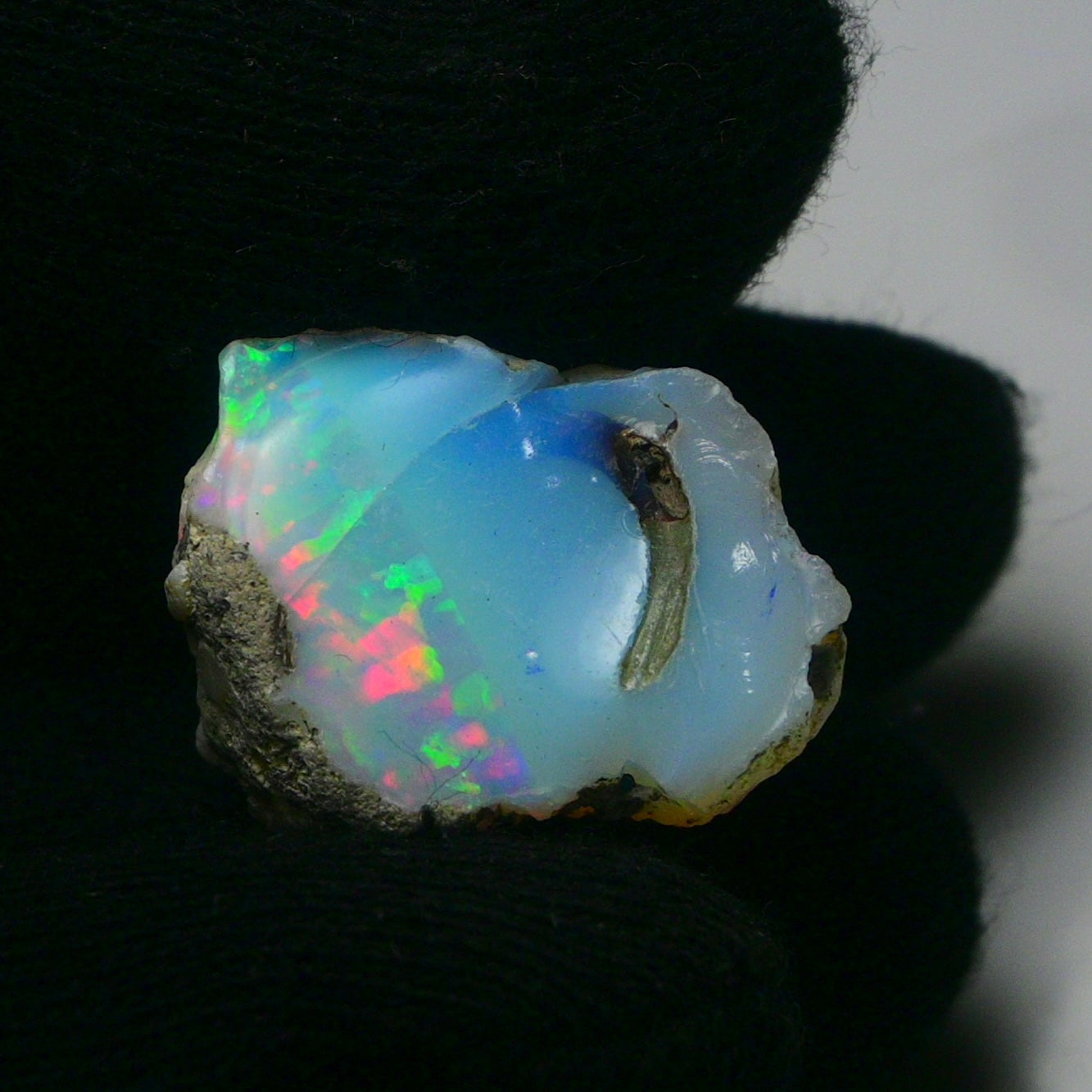 White Opal 20.00 Carats | Natural White Ethiopian Opal Rough - Ready for Cutting & Jewelry!