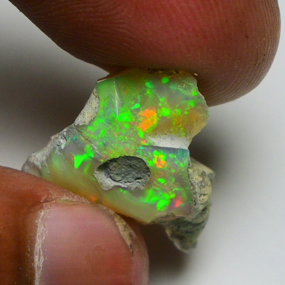 Smooth Black Opal Rough 10.25 Cts Natural Ethiopian Welo Opal Raw, Jewelry Grade