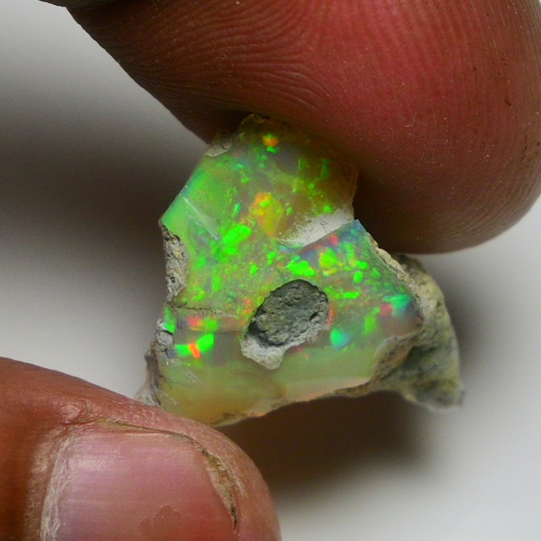Smooth Black Opal Rough 10.25 Cts Natural Ethiopian Welo Opal Raw, Jewelry Grade