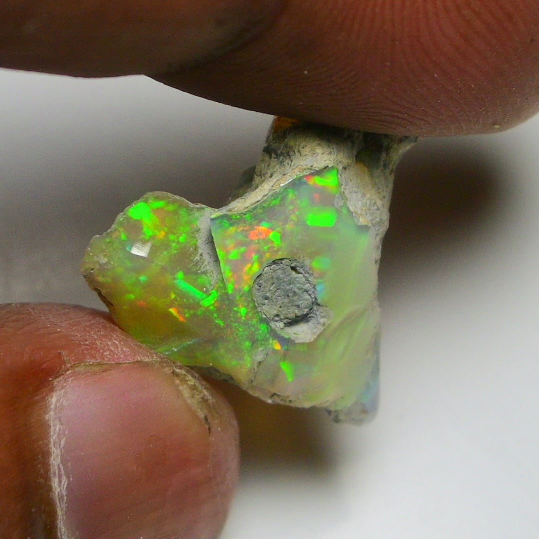 Smooth Black Opal Rough 10.25 Cts Natural Ethiopian Welo Opal Raw, Jewelry Grade