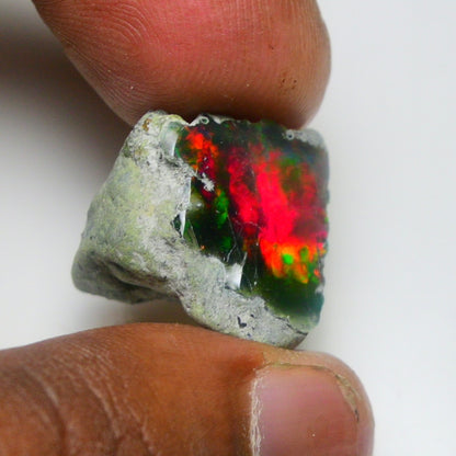 Smooth Black Opal Rough 13.30 Cts Natural Ethiopian Welo Opal Raw, Jewelry Grade