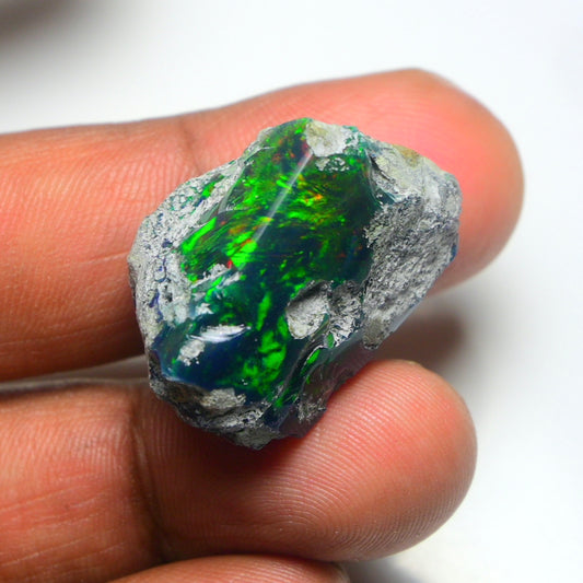 Smooth Black Opal Rough 36.45 Cts Natural Ethiopian Welo Opal Raw, Jewelry Grade