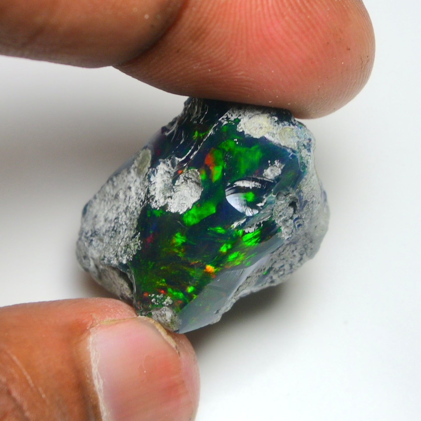 Smooth Black Opal Rough 36.45 Cts Natural Ethiopian Welo Opal Raw, Jewelry Grade