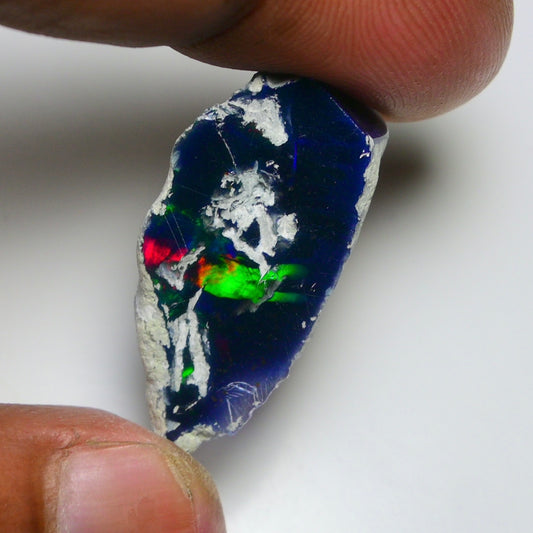 Smooth Black Opal Rough 10.85 Cts Natural Ethiopian Welo Opal Raw, Jewelry Grade