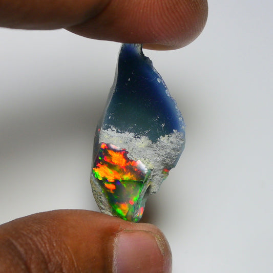 Smooth Black Opal Rough 10.95 Cts Natural Ethiopian Welo Opal Raw, Jewelry Grade