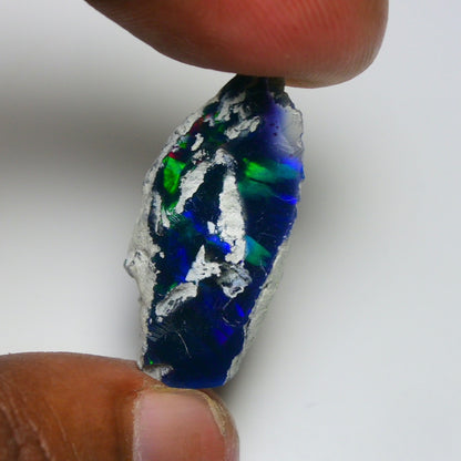 Smooth Black Opal Rough 10.85 Cts Natural Ethiopian Welo Opal Raw, Jewelry Grade
