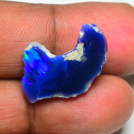 Smooth Blue Opal Rough 8.00 Cts Natural Ethiopian Welo Opal Raw, Jewelry Grade