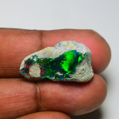 Smooth Black Opal Rough 15.00 Cts Natural Ethiopian Welo Opal Raw, Jewelry Grade