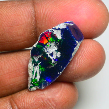 Smooth Black Opal Rough 10.85 Cts Natural Ethiopian Welo Opal Raw, Jewelry Grade