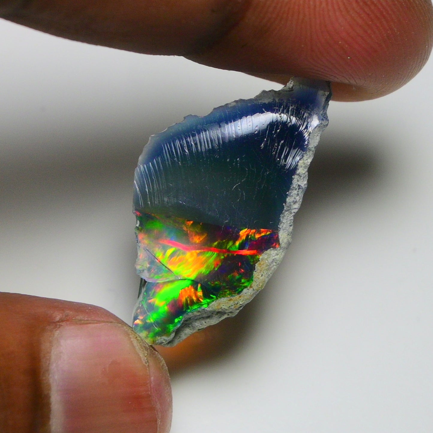 Smooth Black Opal Rough 10.95 Cts Natural Ethiopian Welo Opal Raw, Jewelry Grade