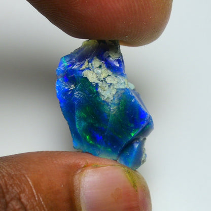 Black Opal 7.10 Carats | Natural Black Ethiopian Opal Rough - Ready for Cutting & Jewelry!