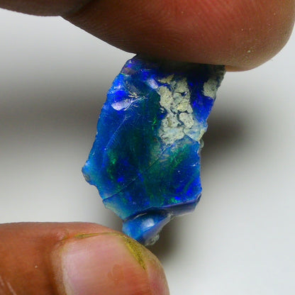 Black Opal 7.10 Carats | Natural Black Ethiopian Opal Rough - Ready for Cutting & Jewelry!