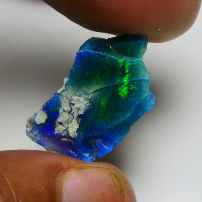 Black Opal 7.10 Carats | Natural Black Ethiopian Opal Rough - Ready for Cutting & Jewelry!