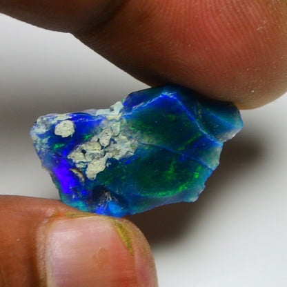 Black Opal 7.10 Carats | Natural Black Ethiopian Opal Rough - Ready for Cutting & Jewelry!