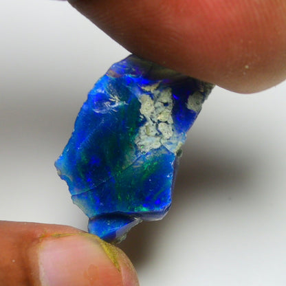 Black Opal 7.10 Carats | Natural Black Ethiopian Opal Rough - Ready for Cutting & Jewelry!