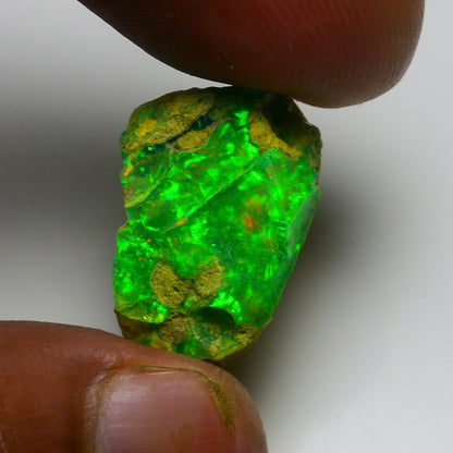 Green Opal 11.85 Carats | Natural Green Ethiopian Opal Rough - Ready for Cutting & Jewelry!