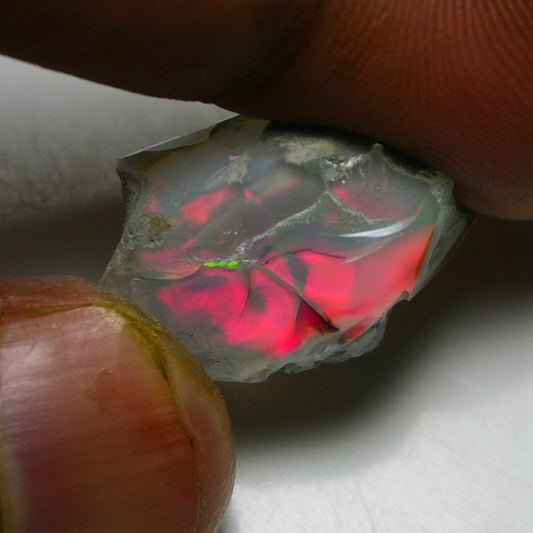 Black Opal 14.60 Carats | Natural Black Ethiopian Opal Rough - Ready for Cutting & Jewelry!