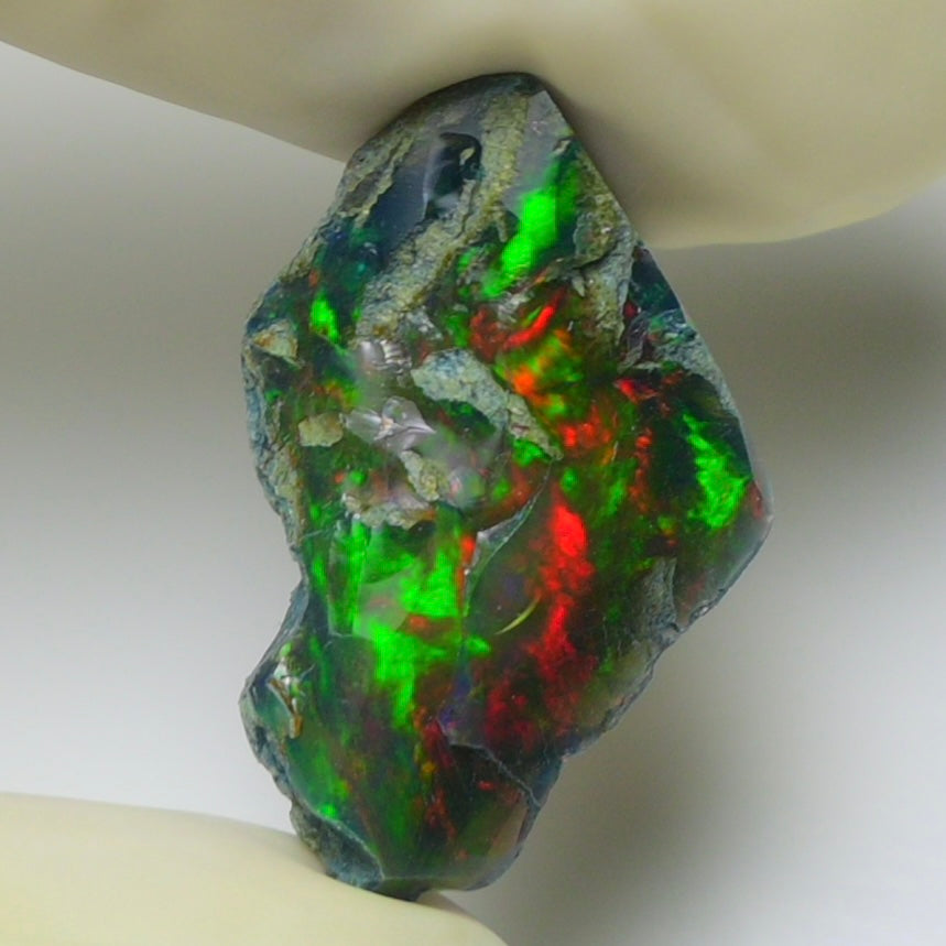 Black Opal 6.75 Carats | Natural Black Ethiopian Opal Rough - Ready for Cutting & Jewelry!