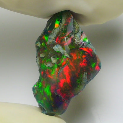 Black Opal 6.75 Carats | Natural Black Ethiopian Opal Rough - Ready for Cutting & Jewelry!