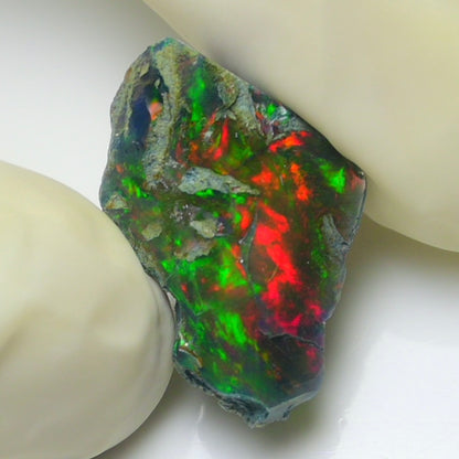 Black Opal 6.75 Carats | Natural Black Ethiopian Opal Rough - Ready for Cutting & Jewelry!