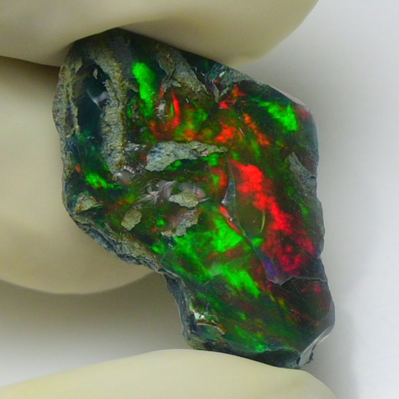 Black Opal 6.75 Carats | Natural Black Ethiopian Opal Rough - Ready for Cutting & Jewelry!