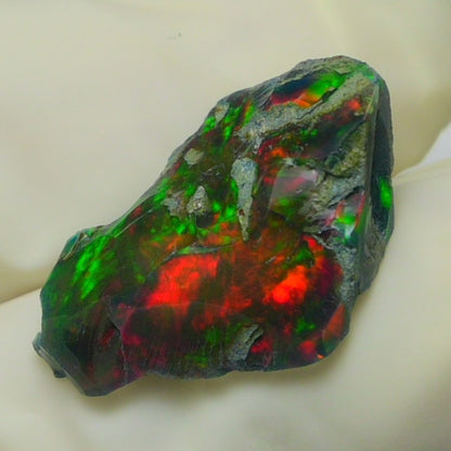 Black Opal 6.75 Carats | Natural Black Ethiopian Opal Rough - Ready for Cutting & Jewelry!