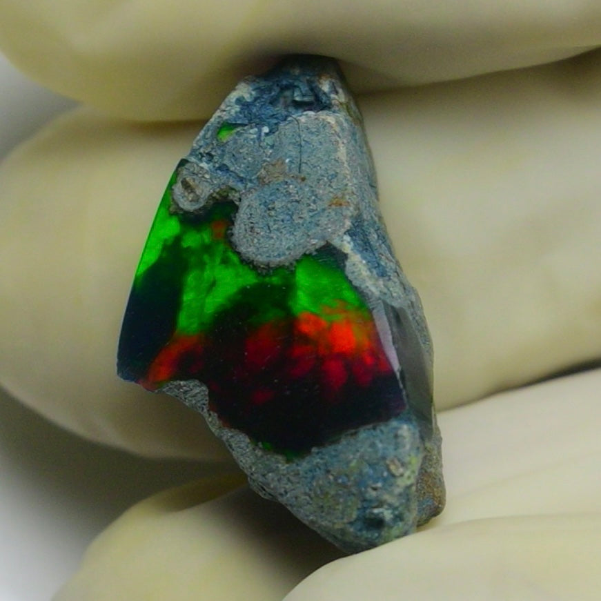 Black Opal 10.70 Carats | Natural Black Ethiopian Opal Rough - Ready for Cutting & Jewelry!