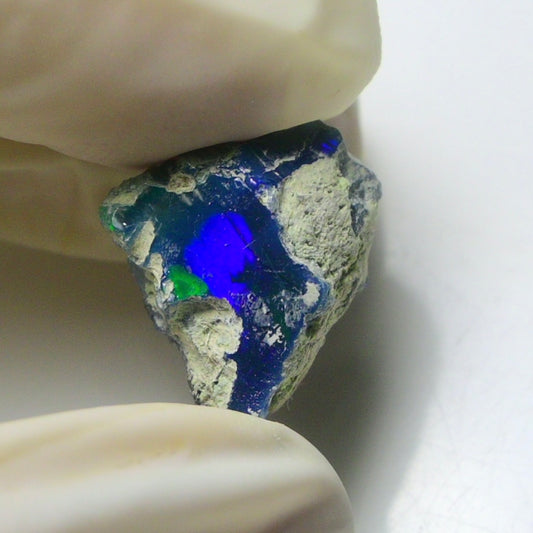 Blue Opal Rough 7.00  Carats | Natural Ethiopian Opal Rough - Ready for Cutting & Jewelry | AAA Grade Opal Raw