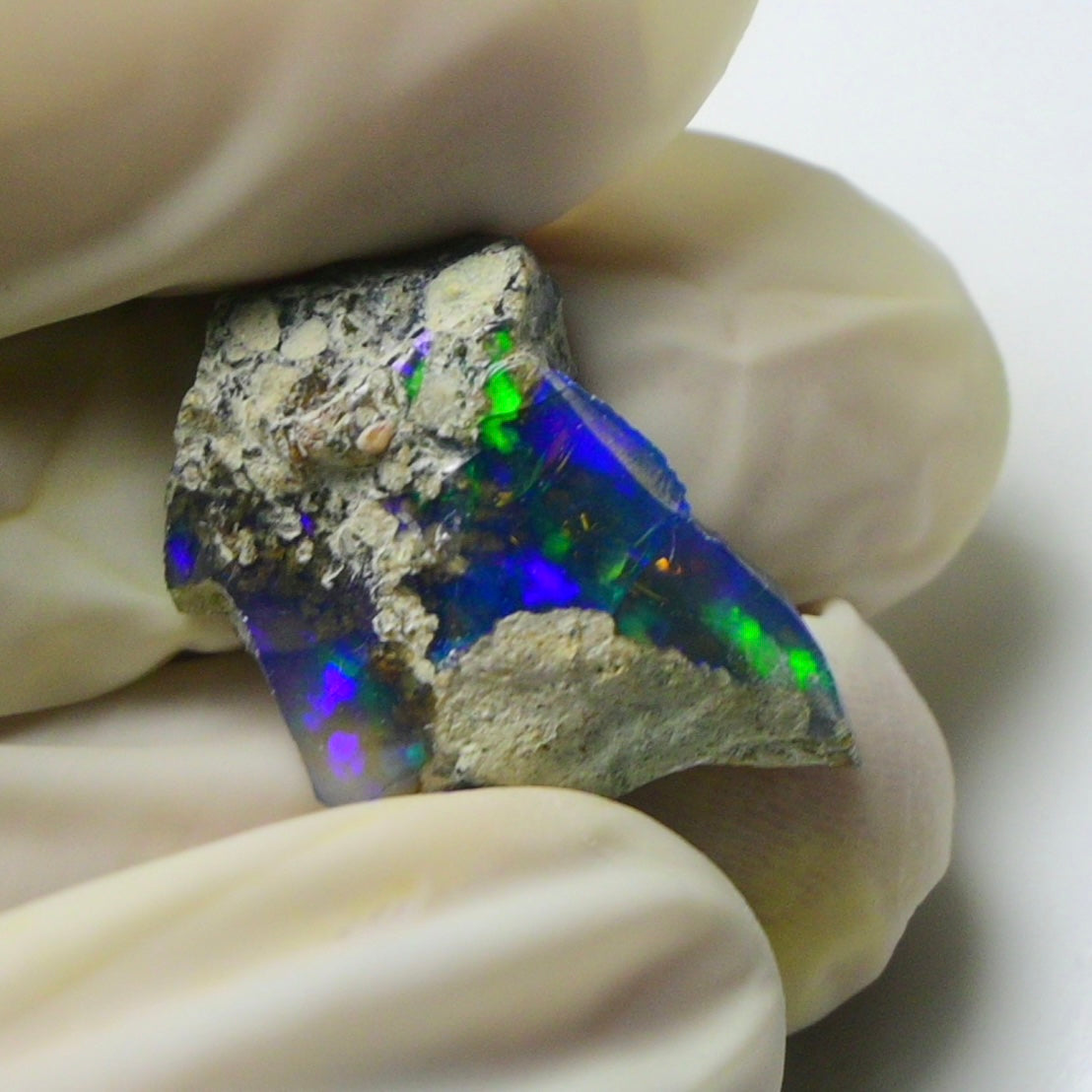 Blue Opal Rough 7.40  Carats | Natural Ethiopian Opal Rough - Ready for Cutting & Jewelry | AAA Grade Opal Raw