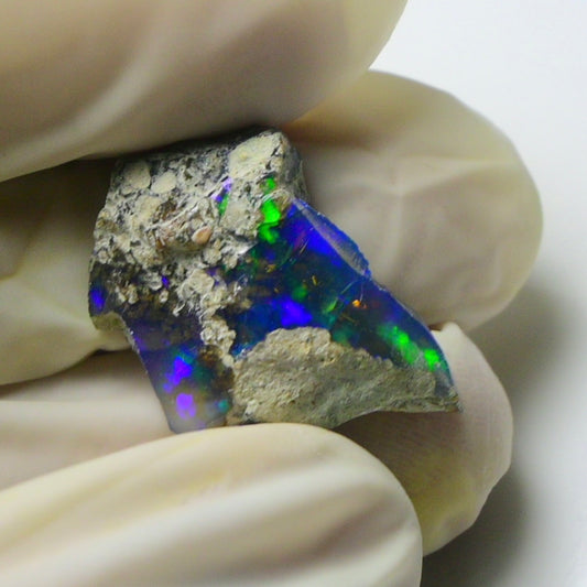 Blue Opal Rough 7.40  Carats | Natural Ethiopian Opal Rough - Ready for Cutting & Jewelry | AAA Grade Opal Raw