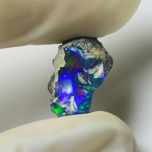 Blue Opal Rough 7.95  Carats | Natural Ethiopian Opal Rough - Ready for Cutting & Jewelry | AAA Grade Opal Raw
