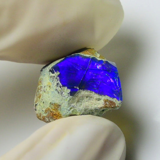 Blue Opal Rough 7.95  Carats | Natural Ethiopian Opal Rough - Ready for Cutting & Jewelry | AAA Grade Opal Raw