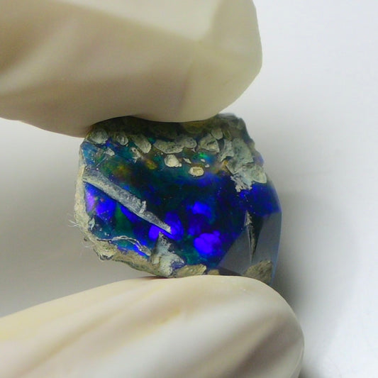 Blue Opal Rough 9.20  Carats | Natural Ethiopian Opal Rough - Ready for Cutting & Jewelry | AAA Grade Opal Raw
