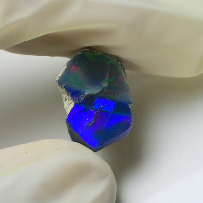 Blue Opal Rough 7.40  Carats | Natural Ethiopian Opal Rough - Ready for Cutting & Jewelry | AAA Grade Opal Raw