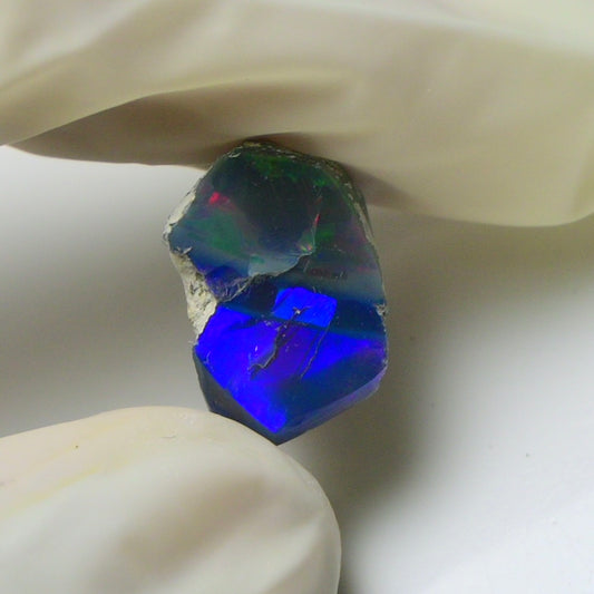 Blue Opal Rough 7.40  Carats | Natural Ethiopian Opal Rough - Ready for Cutting & Jewelry | AAA Grade Opal Raw