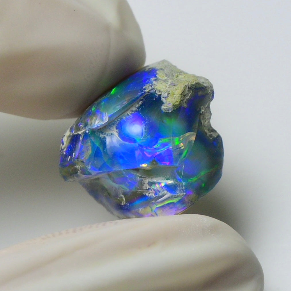 Blue Opal Rough 10.65  Carats | Natural Ethiopian Opal Rough - Ready for Cutting & Jewelry | AAA Grade Opal Raw