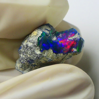 Blue Opal Rough 7.95  Carats | Natural Ethiopian Opal Rough - Ready for Cutting & Jewelry | AAA Grade Opal Raw