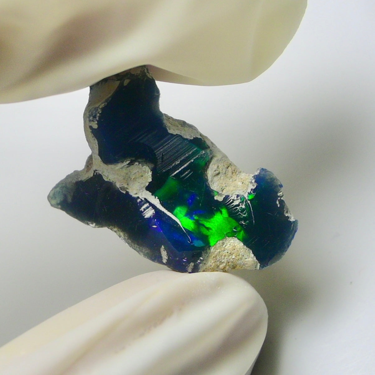 Blue Opal Rough 7.95  Carats | Natural Ethiopian Opal Rough - Ready for Cutting & Jewelry | AAA Grade Opal Raw