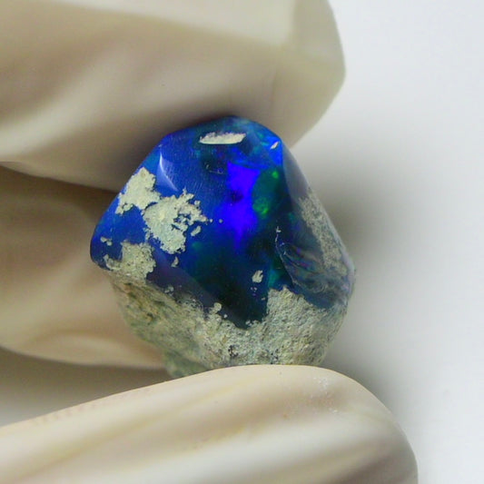 Blue Opal Rough 9.00  Carats | Natural Ethiopian Opal Rough - Ready for Cutting & Jewelry | AAA Grade Opal Raw