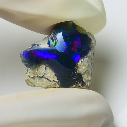 Blue Opal Rough 8.95  Carats | Natural Ethiopian Opal Rough - Ready for Cutting & Jewelry | AAA Grade Opal Raw