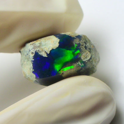 Blue Opal Rough 8.90  Carats | Natural Ethiopian Opal Rough - Ready for Cutting & Jewelry | AAA Grade Opal Raw