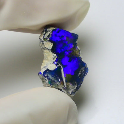 Blue Opal Rough 8.30  Carats | Natural Ethiopian Opal Rough - Ready for Cutting & Jewelry | AAA Grade Opal Raw
