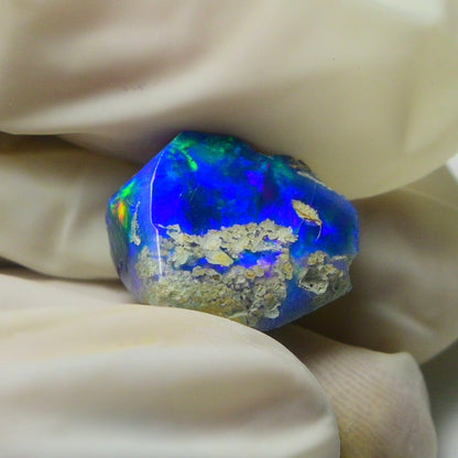 Blue Opal Rough 5.30  Carats | Natural Ethiopian Opal Rough - Ready for Cutting & Jewelry | AAA Grade Opal Raw