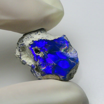Blue Opal Rough 8.10  Carats | Natural Ethiopian Opal Rough - Ready for Cutting & Jewelry | AAA Grade Opal Raw