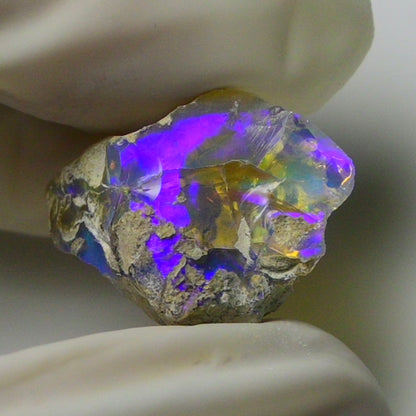 Blue Opal Rough 9.80  Carats | Natural Ethiopian Opal Rough - Ready for Cutting & Jewelry | AAA Grade Opal Raw