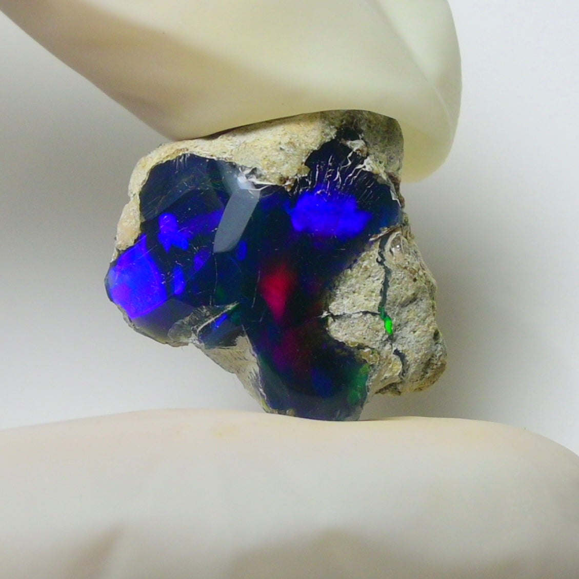 Blue Opal Rough 8.95  Carats | Natural Ethiopian Opal Rough - Ready for Cutting & Jewelry | AAA Grade Opal Raw