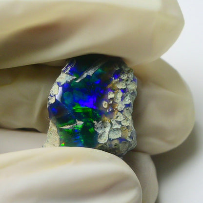 Blue Opal Rough 9.20  Carats | Natural Ethiopian Opal Rough - Ready for Cutting & Jewelry | AAA Grade Opal Raw